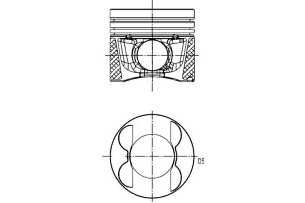 Piston (83.01MM-STD)  KOLBENSCHMIDT 40096600