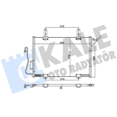 Klima Radyatörü  Renault Kangoo (F/KC0)(06.1997->)  KALE 389400