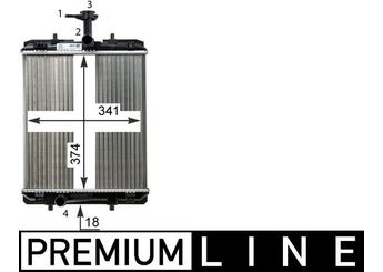 Su Radyatörü  MAHLE CR 1114 000P  1329227080 1330P5 164000Q010