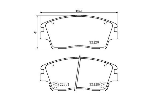 Fren Disk Balata Ön Kia Sportage (QL)(2016->)  MAGNETI MARELLI 363700430096