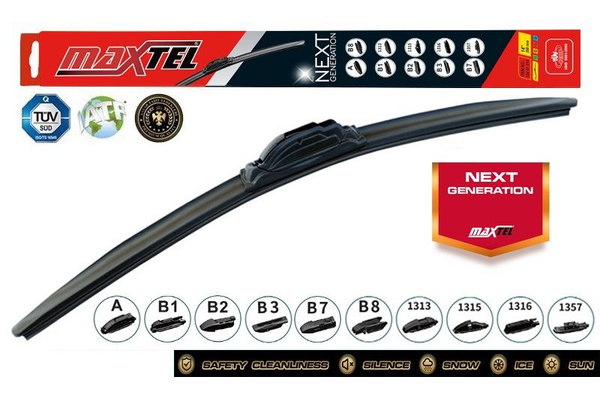 Silecek Süpürgesi Ön Hybrid Tip 430 mm - 17 inç MAXTEL 12401517