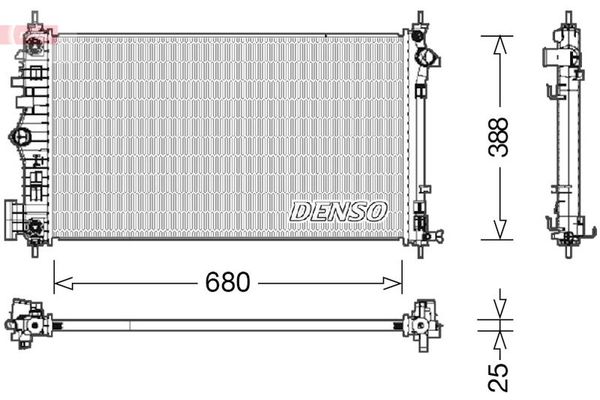 Su Radyatörü  DENSO DRM15007
