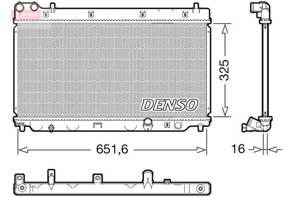 Su Radyatörü  DENSO DRM40055