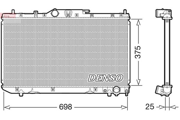 Su Radyatörü  DENSO DRM50114