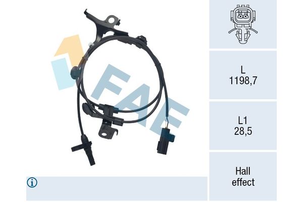 Abs Sensörü Ön Sol Toyota Yaris (KSP9/SCP9/NLP9)(2009->)  TRW GBS2721