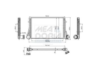 Turbo Radyatörü  VEKA 42-4430  1J0145803H 1J0145834L