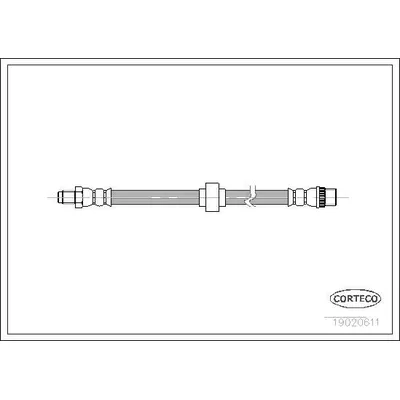 Fren Hortumu Ön Sağ veya Sol Renault Laguna (B56)(04.1994->)  MAHER 13800