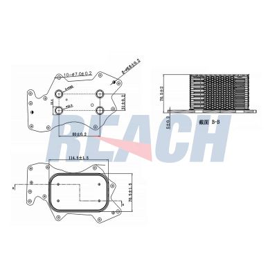 Motor Yağ Soğutucu  Volkswagen Touareg (7L6)(12.2006->2010)  FITPART FIT04010046W