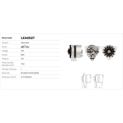 Alternatör  LUCAS ELEKTRIK LEA0527