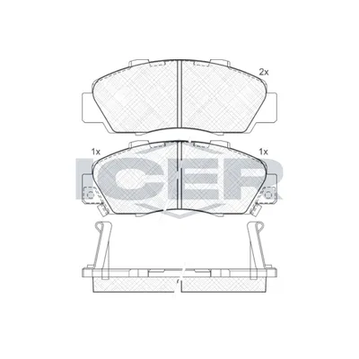 Fren Disk Balata Ön Honda Civic HB (MA/MB)(01.1995->)  AYD 60292A