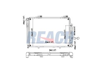 Su Radyatörü  RADISEN RR 62756  A2025006703 A2025002203 2025002203 2025006703