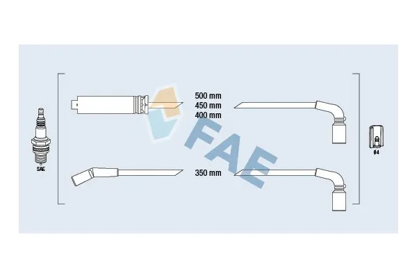 Buji Kablosu  Chevrolet Kalos (2005->)  MGA 35072