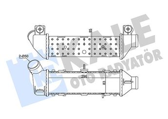 Turbo Radyatörü  KALE 344750  6K0145805 6K0.145.805