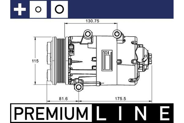 Klima Kompresörü  Ford Mondeo 4/5 Kapı (CA2)(2007->)  MAHLE ACP 1331 000P