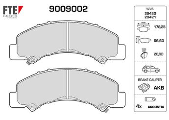 Fren Disk Balata Arka FTE 9009002  8980912710 8973783510 8982169210 98216921