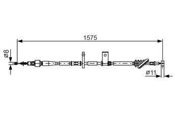 El Fren Teli Arka Sol BOSCH 1 987 482 095  1987482095 5442065D10000 54420 65D10 000 5442065D10 54420-65D10