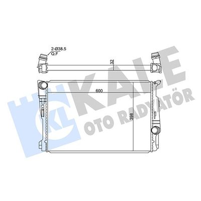 Su Radyatörü  BMW X3 Serisi (F25)(03.2011->)  KALE 362715