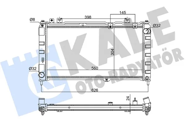 Su Radyatörü  Lada Kalina 2 Hatchback (2192)(2014->)  KALE 361690