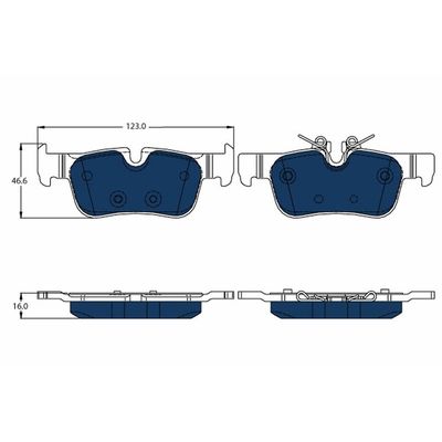 Fren Disk Balata Arka TRW GDB2063BTE