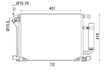 Klima Radyatörü  MAHLE AC 953 000S  92100BA61A 92100BA61B
