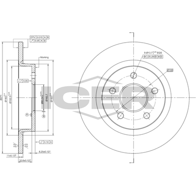Fren Disk Ayna Arka Sağ ve Sol Ford Focus 3/4/5 Kapı (CEW)(2014->)  BRAXIS AE0805