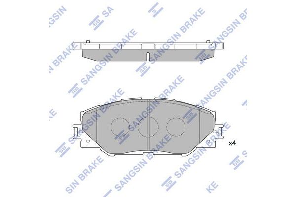 Fren Disk Balata Ön Toyota Prius + (ZVW40)(2012->)  SANGSIN SP2138