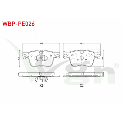 Fren Disk Balata Ön Peugeot Partner (09.2018->)  WGN WBP-PE026