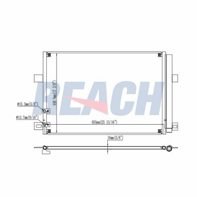 Klima Radyatörü  ORİS CVW783016