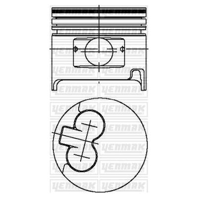 Piston (92.50MM-0.50)  YENMAK 31-03992-050