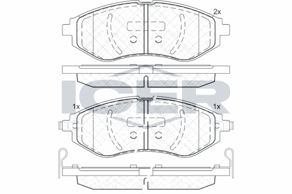 Fren Disk Balata Ön Chevrolet Aveo Sedan (2006->)  FTE 9001871