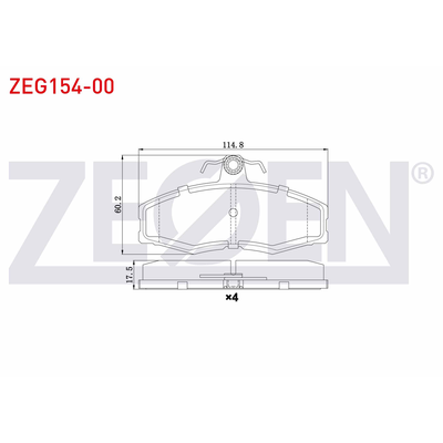Fren Disk Balata Ön ZEGEN ZEG154-00
