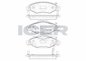 Fren Disk Balata Ön AYD 60243A  44650D010 04465-0D010 44650D040 04465-0D040 4465YZZCR 04465-YZZCR 4465YZZEM 04465-YZZEM