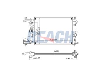 Su Radyatörü  OPEL ORJINAL 13267652  13267652 1300300 39074666