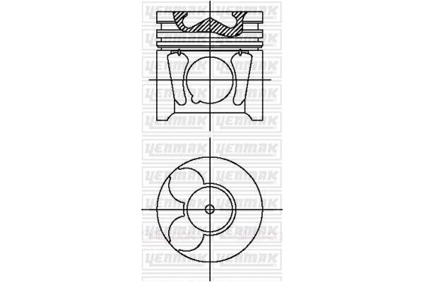 Piston (85.00MM-STD)  Peugeot 407 Coupe (10.2005->)  YENMAK 31-04497-000