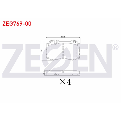 Fren Disk Balata Ön ZEGEN ZEG769-00
