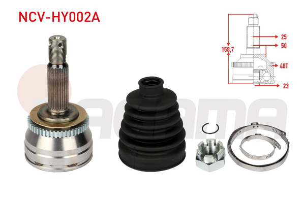 Aks Kafası Ön Dış Sağ veya Sol NAGAMA NCV-HY002A