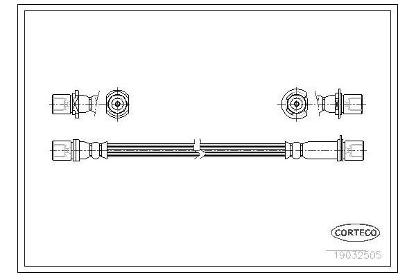 Fren Hortumu Ön Sağ veya Sol ASPART 3HOS1438