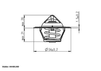 Termostat  WAHLER 410488.88D  21200BX000 21200-BX000