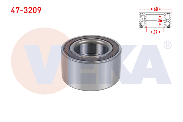 Teker Rulmanı Ön Sağ veya Sol Opel Corsa F / Corsa-e F (2019->)  VEKA 47-3209