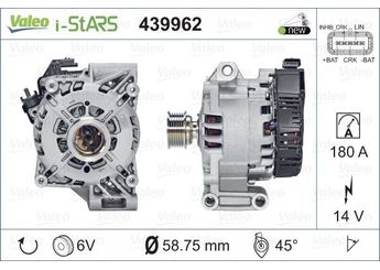 Alternatör  VALEO 439962  9610079M00 96100-79M00 9610079M11 96100-79M11 96100ISG10 96100-ISG10