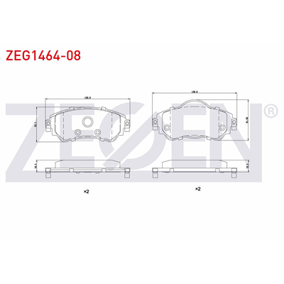 Fren Disk Balata Ön Citroen C4 5 Kapı (08.2010->)  ZEGEN ZEG1464-08