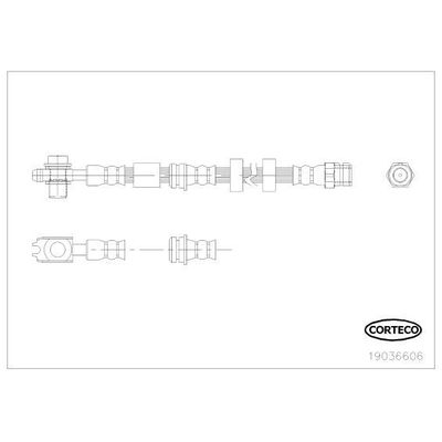 Fren Hortumu Ön Sağ veya Sol Seat Ibiza ST (6J8)(03.2010->)  FROW 436.1112.002