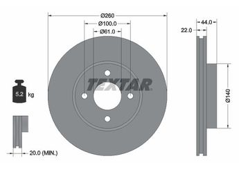 Fren Disk Ayna Ön Sağ ve Sol EUROREPAR 1622814680  1622814680 402061HA0A 402061HA0B