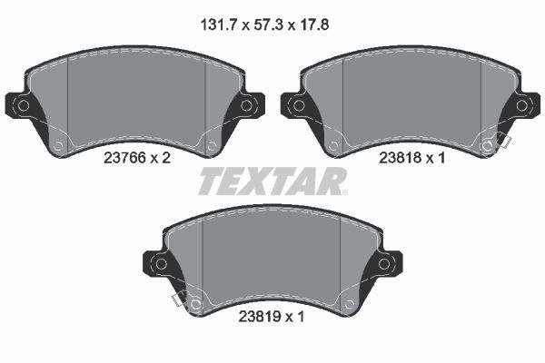 Fren Disk Balata Ön Toyota Corolla Combi SW (E12)(2002->)  EUROREPAR 1617263380