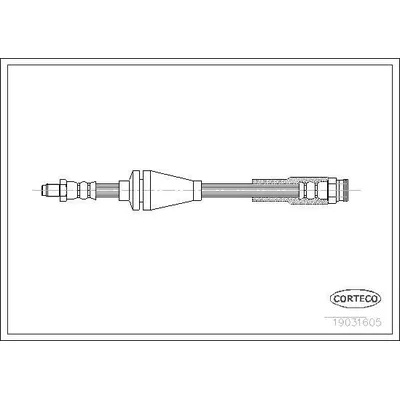 Fren Hortumu Ön Sağ veya Sol Fiat Panda (271) Van (2003->)  SWAPP 40032