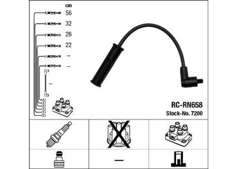 Buji Kablosu  NGK 7200  7700273826 77 00 273 826