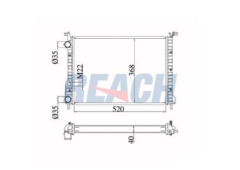 Su Radyatörü  RADISEN RR 61804  46440541 46453389
