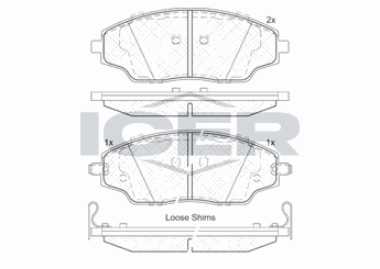 Fren Disk Balata Ön WONGA 22151  WVA23974 95231012 GDB3579 WON22151 60267A 19335983 1933 5983 95025848 9502 5848 95231011 9523 1011 9523 1012