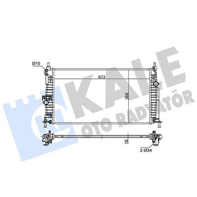 Su Radyatörü  Mazda 3 Sedan (BL)(04.2009->)  KALE 362240