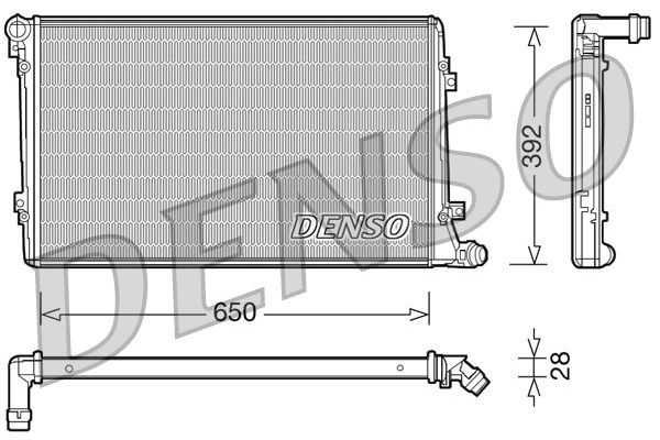Su Radyatörü  DENSO DRM32019